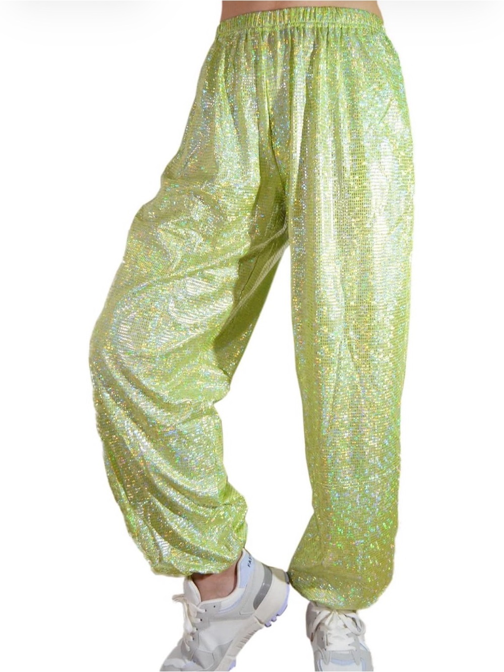 Vibrant Glitter Hologram yoga Pants